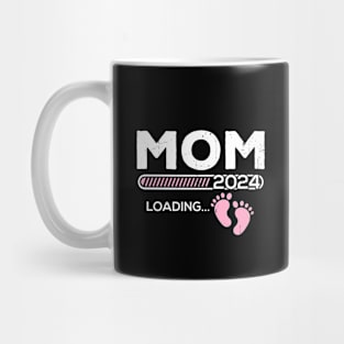 Mom 2024 Loading For Pregnancy Announcement Mug